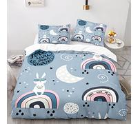 BIJOOT Funda Edredon Cama 180 240X260 Cm con 2 Fundas De Almohada De 40X75Cm Animales Nórdicos Funda Edredon 240X260 Microfibra Suave Funda De Edredón Impresión 3D