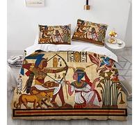 BIJOOT Microfibra Suave Funda Nordica Cama 150 Infantil Egipto Funda Nordica 240X220Cm 220X240 Cm Fundas Edredon con 2 Fundas De Almohada De 40X75Cm Impresión 3D