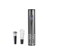 Bijoux - Juego sacacorchos eléctrico profesional para vino con 4 accesorios, abrebotellas automático en 6 segundos con cortador de cápsulas, vertedor aireador, tapón al vacío, pilas AA no incluidas