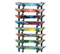 Bijun Soporte de Pared para monopatín, Pantalla de Montaje en Pared para Snowboard, Estante de Pared Horizontal para esquí, Soporte de Almacenamiento para monopatín, Colgador de Pared para Longboard