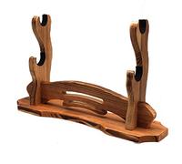 BiJun Soporte para Espada Katana de Madera, Soporte para Espada Samurái Gancho Montado en la Pared para Katana Wakizashi, Soporte para Todas las Espadas