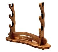 BiJun Soporte para Espada Katana, Soporte para Espada Samurái Soporte para Espada de Samurái Gancho Montado en la Pared para Katana Wakizashi Soporte para Todas las Espadas (4 Niveles) (3 Niveles)