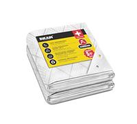 Bikain - Lona Impermeable Exterior - 5x8 Metros - 120g/m2 Reforzada - Argollas Antidesgarro - Toldo 100% Impermeable y 100% Protección UV - Cubretodo Múltiples Usos - 3 Capas Laminado Cruzado