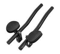 Bike Aero - Extensiones de manillar de aleación de aluminio negro con clip, reposabrazos ergonómicos, bicicletas de carretera, triatlones de montaña, ciclistas de carreras Aero que buscan rendimiento