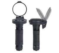 Bike Bar End Mirror - Espejo para manillar de bicicleta de montaña, 1 par de lentes convexas giratorias de 360 grados, cubierta protectora para aventuras de ocio, herramienta de desplazamiento de