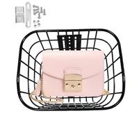 Bike Basket, Handlebar Pet Carrier, Stylish Front Storage Basket, with Secure Mount Lightweight Design, Compact Ideal for Adult Tricycles, Fruit, Grocery, and Everyday Riding Use