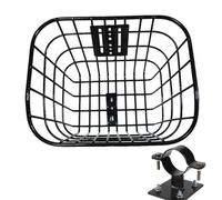 Bike Basket, Stylish Handlebar Pet Carrier, Removable Front Tricycle Storage Basket, Compact Space Saving Design, Ideal for Adult, Grocery, Travel, Commute, Picnic and Riding