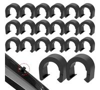 Bike Brake Cable Clips | 20-Piece Weather-Resistant Quick Fix | Bike Brake Shifter Cable Housing Guide Clips | For Mountain Folding Biking Adults Kids Cyclist Outdoor Travel