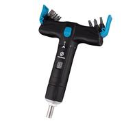 BIKE BROZ Llave dinamométrica de 1/4" para bicicleta, motocicleta, etc. 2-8 Nm | Destornillador de par pequeño con juego de brocas en cruz, ranura, torx y hexágono en forma de T para viajes | 70003