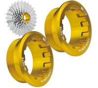 Bike Cassette Retaining Ring - Threaded Fastening Part for Cog Sets | Precision Machined Metal Lockring for Cycling Gear Installation Repair and Workshop Use Compact and Lightweight 1.26x1.26x0.51 in