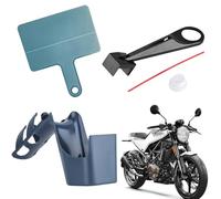 Bike Chain Cleaner Tool, 4-Piece Set, Portable Oil Sprayer, Powersports Parts, Oiling Diverter, Bike Cleaning Kit, Chainsaw Accessories, Daily Care & Maintenance, 12.6x7.09x4.33 in