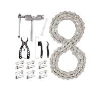 Bike Chain, Single Speed Bike Chain Kit | Replacement Link Quick Release Security Heavy Duty Cycling Accessories for Kids Dirt Patio Adult Cruiser Motorcycle Beach