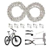 Bike Chain, Speed Kit, Quick Release Link with Heavy Duty Construction and Rustproof Coating, Replacement Cycling Gear for Dirt Cruiser Motorcycle Adult Kids, 4.33x1.97x7.09 pulgadas