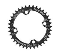 Bike Chainring Rueda Dentada Bicicleta Plato Aluminio Redondo Diseño Repuesto Desmontable Adecuado para Uso en Montaña Carretera Ciudad, Negro