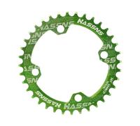 Bike Chainring Rueda Dentada Bicicleta Plato Aluminio Redondo Diseño Repuesto Desmontable Adecuado para Uso en Montaña Carretera Ciudad, Verde