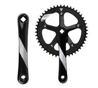 Bike Crank, Crankset Replacement, Aluminum Alloy Chainring, Precision 48t Gear Design, for Mountain City Commuting Racing Use, 6.69x5.83 Inches, Silver, 1 Piece, Lightweight
