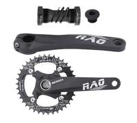 Bike Crankset - Conjunto de brazo de manivela de bicicleta | Bicicleta de carretera bicicleta de engranaje fijo | 170 mm hueco integrado bicicletas conjunto de manivela | Aleación de aluminio estrecha