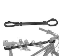 Bike Crossbar, Adjustable Roof Rack Mount, Thickened Handlebar Extender, Reinforced Top Tube, Sturdy Balance Lever, Cycling Support Accessory, 58,5 cm Black