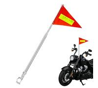 Bike Flag, Tear-Resistant Waterproof Retractable Pennant with Reflective Safety Design, High Visibility Outdoor Bike Flag with Pole for Adult Kids Scooter Motorcycle Golf Cart Riding Travel Commuting