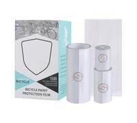 Bike Frame Protection Tape, Bicycle Frame Guard Film, 137 gramos Clear PVC Wrap for Paint Shielding, Anti Scratch Defense with Self Adhesive Function, Road Gravel Cycling, Transparente Color