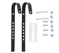 Bike Front Basket Hook - 7.48 Pulgadas 2 Pack Ajustable Frontal Bicycle Basket Hook | Kit de soporte de hardware de montaje de canasta de metal | Doble ganchos Tornillos arandelas para cruceros