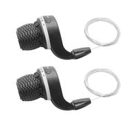 Bike Gear Shifter, Twist Grip Lever, Non-Slip Handlebar Control, Abs, Smooth Speed Adjustment, Replacement Part (Left/right Set), Ideal for Mountain Biking, Atv, Dirt Riding Optimize and Control