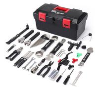 BIKE HAND Juego de herramientas de reparación para bicicleta de 34 piezas, kit multifunción de mantenimiento para bicicletas de carretera y de montaña con caja de herramientas