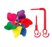 Bike Handlebar Windmill - PVC PC 16.5x11.5cm | Scooter Toy Pinwheel | Child