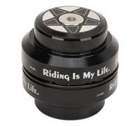 Bike Headset Set 34mm, Bicycle Headset with Sealed Dual Bearings, Aluminum Alloy Front Fork Stem Headset for 28.6mm Straight Steerer Fork, CNC Anodized Finish