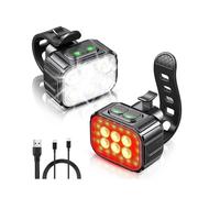 Bike Light Set Super Bright,bike Usb Rechargeable Led Light,bike Light for Night Riding,bike Front And Tail Light-hhny/YY