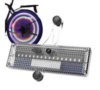 Bike Lights For Wheels - 16LED Bike Wheel Spoke Light Rechargeable,Bicycle Spoke Light, Bicycle Windmill Night Riding Sensor Model, Bicycles Front And Rear Lights,For Road Adventure Kids Adults Scoote
