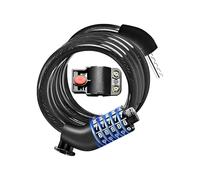 Bike Lock Cable - 5Digit Security Cable Bike Lock | Impermeable Heavy-Duty Anti-Theft | Bikes Locks Cables Combination for Women Men Teens Outdoor Travel Beach Camping Biking Mountain Trail School