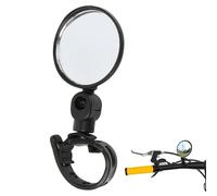 Bike Mirrors for Handlebars - Adjustable 180 Degree Rear View Mirror | Rearview Mirror for | Wide-Angle Convex Shockproof Silicone Handlebar Mirrors fôr City Bikes Mountain