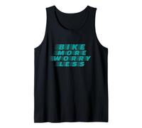 Bike More Worry Less Speed Line Design Camiseta sin Mangas