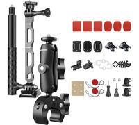 Bike Motorcycle Handlebar Mounting Bundle Kit for Insta360 Third-Person Bicycle Handlebar Selfie Stick Clamp Action Camera Accessories Moun