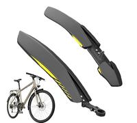 Bike Mud Guard - Protector de mudguard ajustable de liberación rápida, juego de guardabarros delanteros y traseros, polipropileno de 19,3/22 pulgadas, 24/26/27,5 pulgadas, ajustable, para bicicleta de