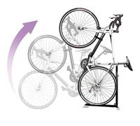 Bike Nook Soporte portátil para guardar bicicletas en interior. Rack estático de altura ajustable para ahorrar espacio, Negro