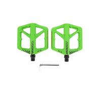 Bike Pedal Boron Steel Axle Nylon Fiber Non Slip Toothed Nail Design Road Bike Flat Pedal Green