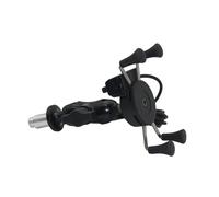 Bike Phone Holder para Suzuki para GSX-R 600/750/1000/GSX1300R para Hayabusa Cargador de teléfono Soporte de Horquilla de Motocicleta(with USB Charger)