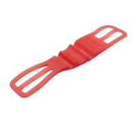 Bike Phone Mount Strap - Silicone Holder for Bicycle | Secure Mobile Phone Mount for Mountain Bike Handlebar, Flashlight Torch Compatible, Adjustable Straps for Cycling Adventures, 19g White Red Black