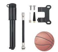 Bike Pump Portable, 100 PSI Air Pump, Aluminum Alloy Bicycle Inflator, Compact Lightweight Design, Universals Valve Compatibility, Perfect for Biking, Cycling, Road Use, (Black)