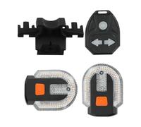Bike Rear Light - Scooter Turn Signals Left And Right Wireless Control Warning, High Decibel Horn + USB Recargable Taillight System | IPX4 Water Resistant Shell - For Night Ride & Food Delivery