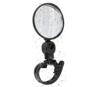 Bike Rear View Mirror - 180 Degree Adjustable Handlebar Mirror | Universal Rearview Mir Ror For Electric City Mountain Bikes | Wide Angle Convex High Definition View PP ABS PVC Rotatable