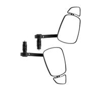 Bike Rear View Mirror - Glass Lens ABS Aluminum Alloy 15x14.5cm | 360 Degree Rotatable Clear Lens Handlebar Mirror | For Electric Bike Motorcycle Scooter Mountain Road Cycling Commuting Use