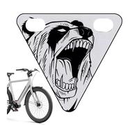 Bike Reflectors Triangle Plate - High Visibility Safety Warning Sign | & Lightweight Cycling Reflector | Bicycle Rear Safety Plate For Road, Kids, Adults, Commuting & Touring