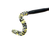 Bike Ribbon Unisex Plus Cork Handlebar Tape, Color Black/Grey/Yellow, tamaño Extra-Large, 0.049