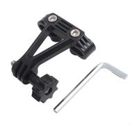 Bike Saddle Rail Mount Clip for Action Camera | Fits bike seat rails, stable recording, under saddle position, easy install, black finish