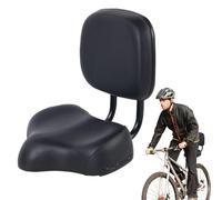 Bike Saddle Seat | Wide Bicycle Seat with Backrest Comfort | Ergonómico Wide Saddle Soft Cushion | Bike Seat Backrest Design | Shock Absorbing Padded Comfort for Adult Mountain Road Stationary