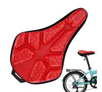 Bike Saddle - Shock Absorbing Gel Cushion, Breathable Soft Padding Cover, Bicycle Seat Protector, Ergonomic Comfort Design | Padded Cycling Seat For Mountain, Road, Exercise, Outdoor, Commuting
