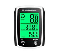 Bike Speedometer - Waterproof Wired Cycle Computer | Backlit Display Odometer for Distance, Time, and Speed Monitoring, Auto Wakee-Up Mileage Tracker for Outdoor Riding, Training, and Daily Commuting